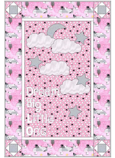 Dreaming Big Girl Quilt by Whistlepig Creek Productions /38"x56"