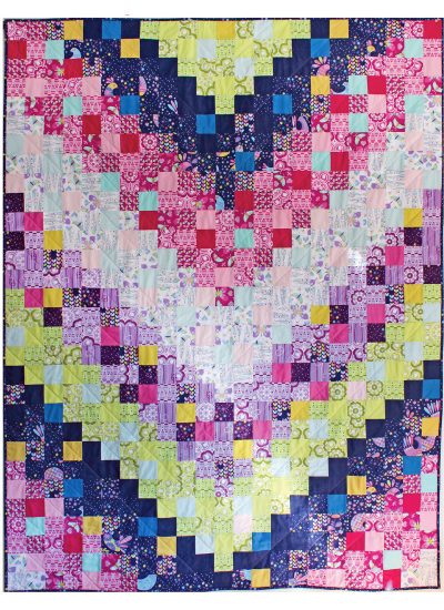 Flight Formation Quilt by Tamara Kate / 58x76"