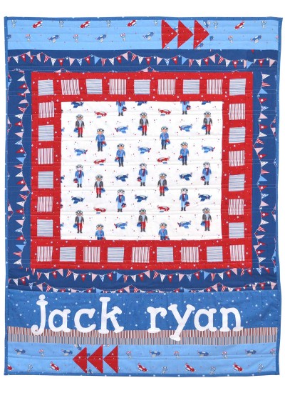 Lullaby Lane Quilt - Flight School by Sassafras Lane Designs /34"x46"