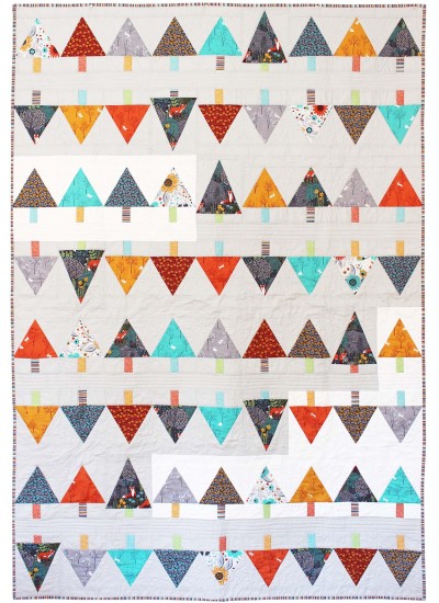 Forest Row Quilt by Tamara Kate Designs /54"x80"
