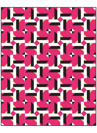 Give it a Whirl Quilt by Hunter's Design Studio /64"x80"
