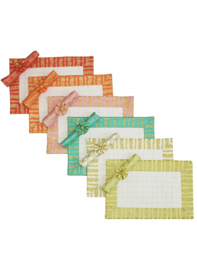 Glitz Garden Placemats, Napkins, and Napkin Rings by Marinda Stewart