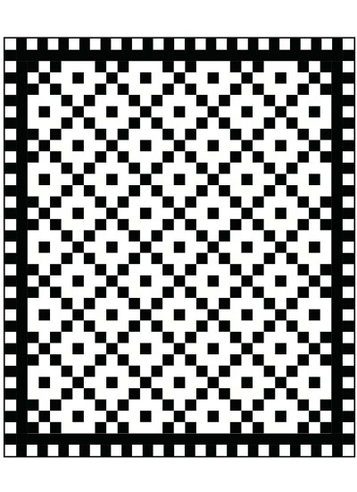 Going in Cirlces Black and White Quilt by Seams like a Dream /62"x74"