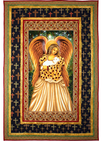 Golden Angel Redux Quilt  by Marinda Stewart