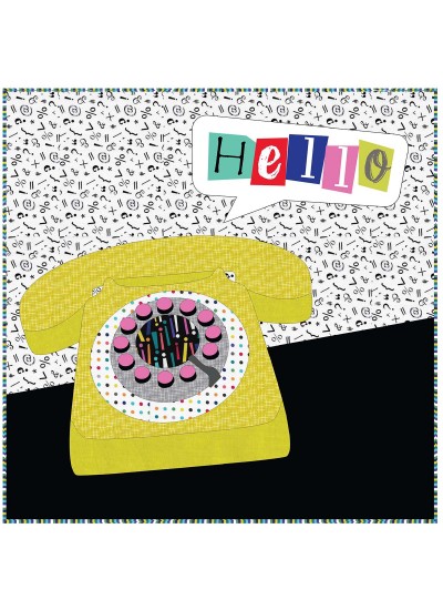 Party Line Quilt by Susan Emory  /24"x24"