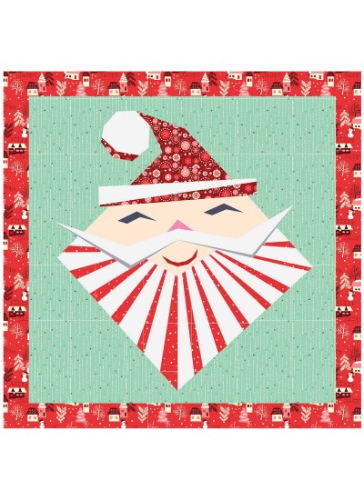 Hip St. Nick Wall Hanging by Hunter's Design Studio / 21"x21"