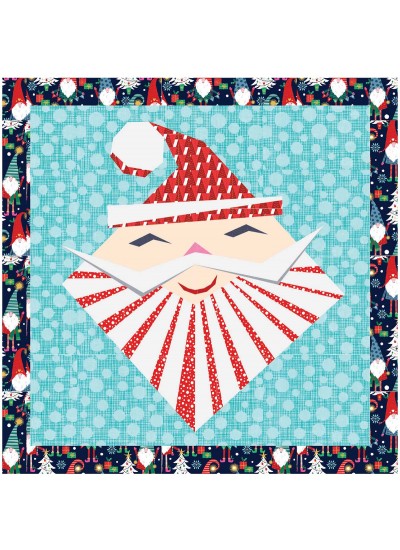 Hip St. Nick Wall Hanging by Hunter's Design Studio / 21"x21"