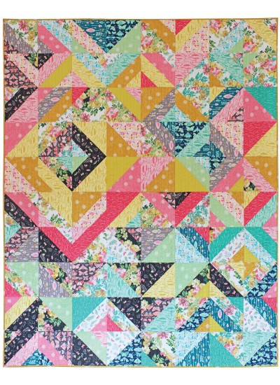 Joyful Quilt by Tamara Kate /80x100"
