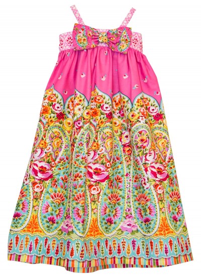 Kashmir Gardens Simple Bow Dress