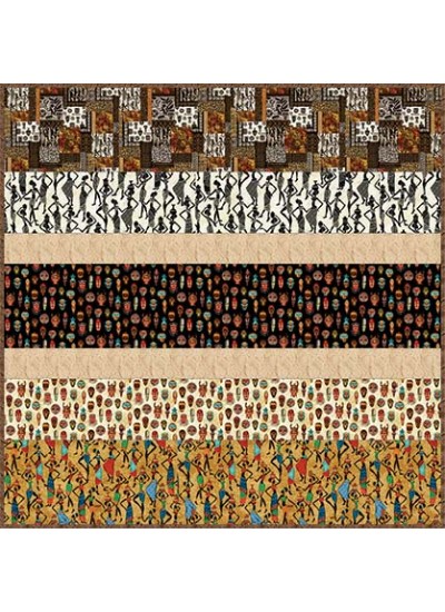 Kenya MINKY Strip Quilt