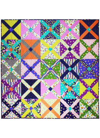King's Cross Quilt by Tara Faughnan / 60x60" 