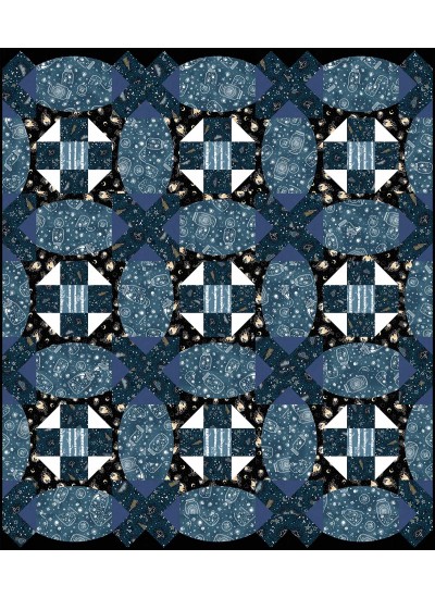 Barcelona - Light Up my World Quilt by Everyday Stitches 54"x63"