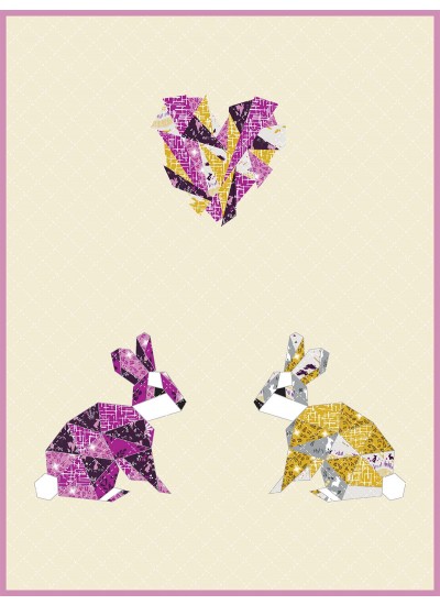Love Hoppington - Orchid by Violet Craft   /36"x48"