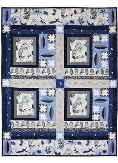 Midnight at the Owl-Asis Quilt by Marinda Stewart