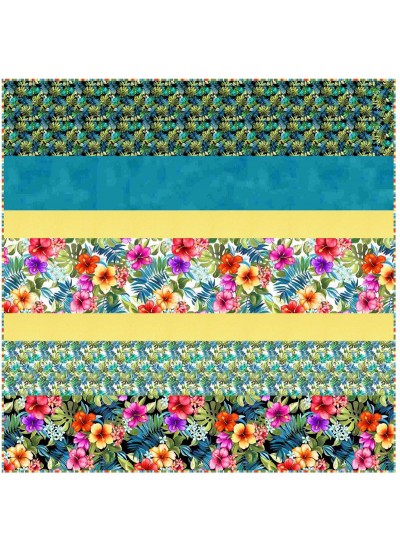 MINKY As You Go Strip Quilt /57"x57"