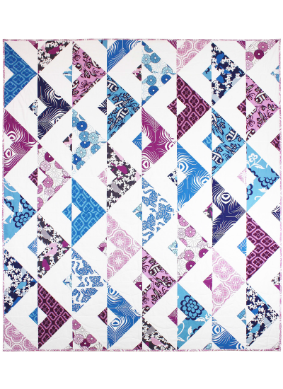 Mirage Quilt by Tara Faughnan  / 64x72"