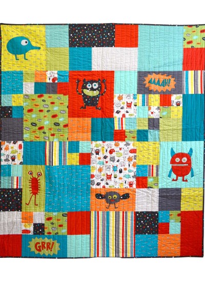 Monster Mash Quilt by Susan Emory /54"x60"