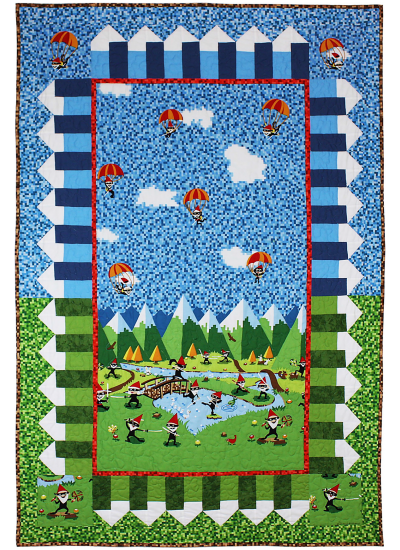 Ninja Gnomes by Marinda Stewart  / 40x60"