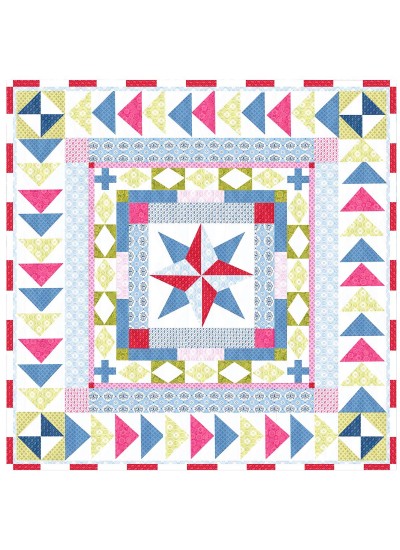 One Day in May Quilt by Lily Ashbury  /95.5"x95.5"