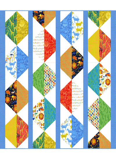 Origami Oasis Quilt by Heidi Pridemore