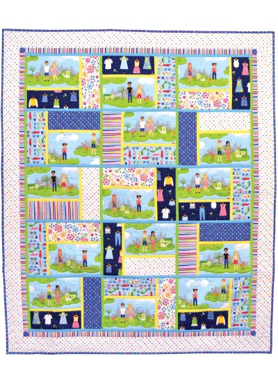 Paper Doll Park Quilt by Marsha Moore /51.5"x60"