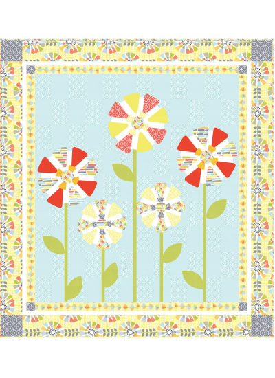 Petal Pinwheels Quilt by Heidi Pridemore