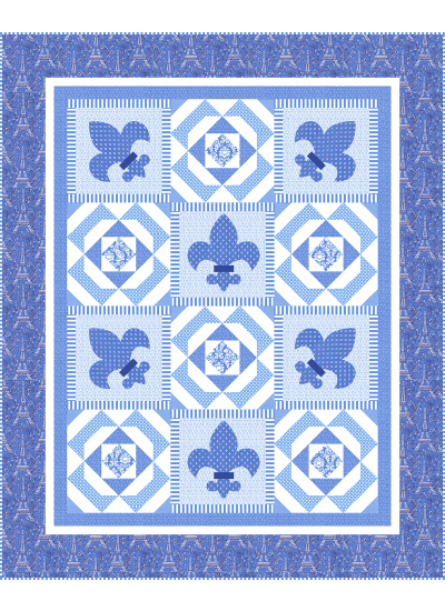 Petite Paris - Its a Boy  Quilt by Heidi Pridemore