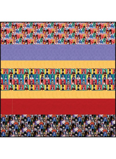 Pets Rock MINKY ]Strip Quilt