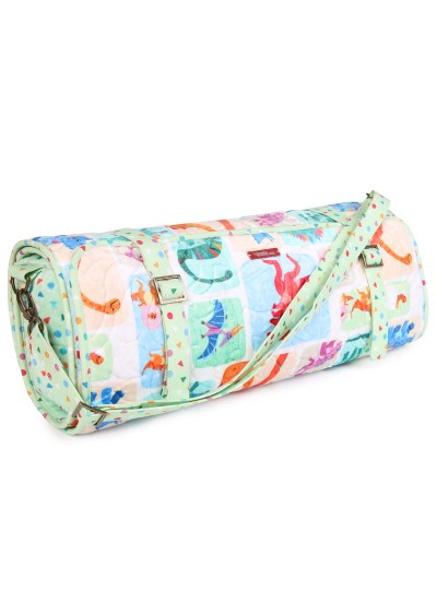 Siesta Fiesta! Roll up Beach, Nap , Lounge Chair mat by Annies feat. Rainbow Dino 