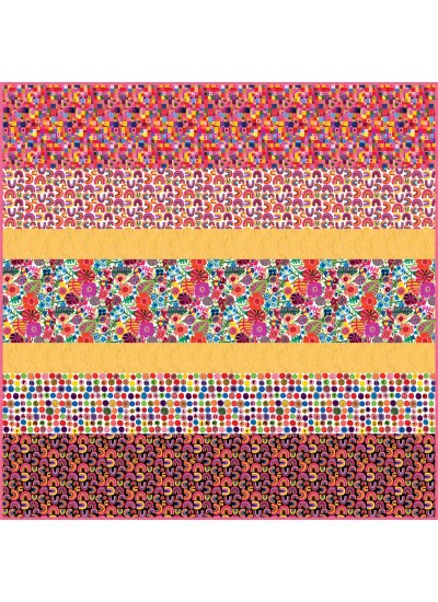 Rainbows and Sunshine MINKY Strip Quilt 