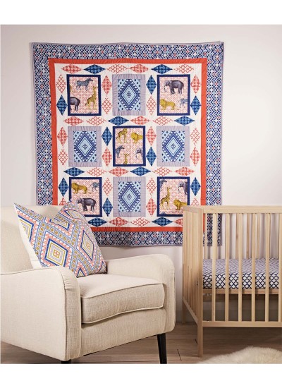 Seedling Safari Quilt by Heidi Pridemore  / 50"x59"