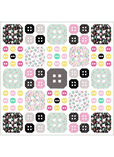 buttons sew fun quilt by natalie crabtree  /84"x84"-free pattern available in November, 2022