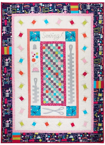 Sewing Circle Quilt by Marinda Stewart /40"x55"