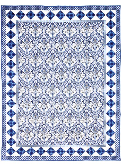 Toujours Bleu et Blanc Quilt by Marinda Stewart