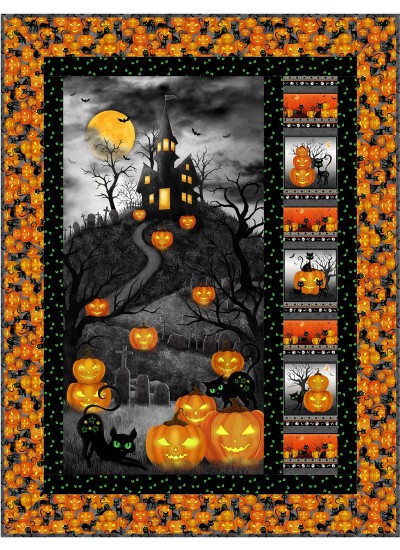 Trickster - Trick or Treat Quilt by Project House 360 40"x53 - Free Pattern Available in June, 2022