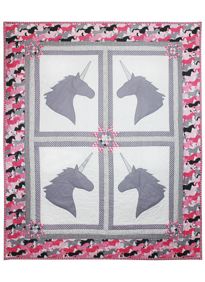 Unicorns Quilt by Marinda Stewart