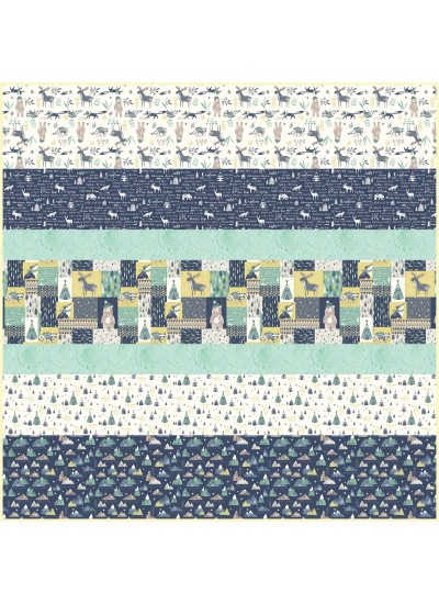 Wild and Free MINKY Strip Quilt 