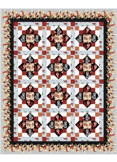 Wildreness Quilt by Christine Stainbrook /67"x83"