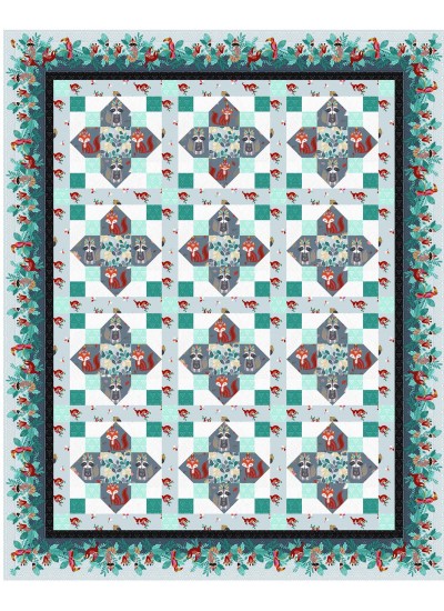 Wildreness Quilt by Christine Stainbrook /67"x83"