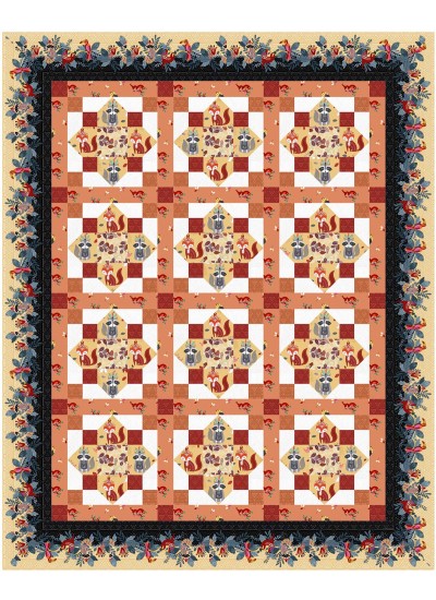 Wildreness Quilt by Christine Stainbrook /67"x83"