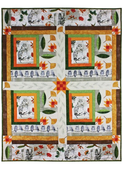 Wise Owl Collage by Marinda Stewart / 41"x53"