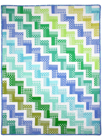Zig Zag Rail Quilt  by Red Pepper Quilts