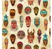INDIGENOUS MASKS ON MINKY